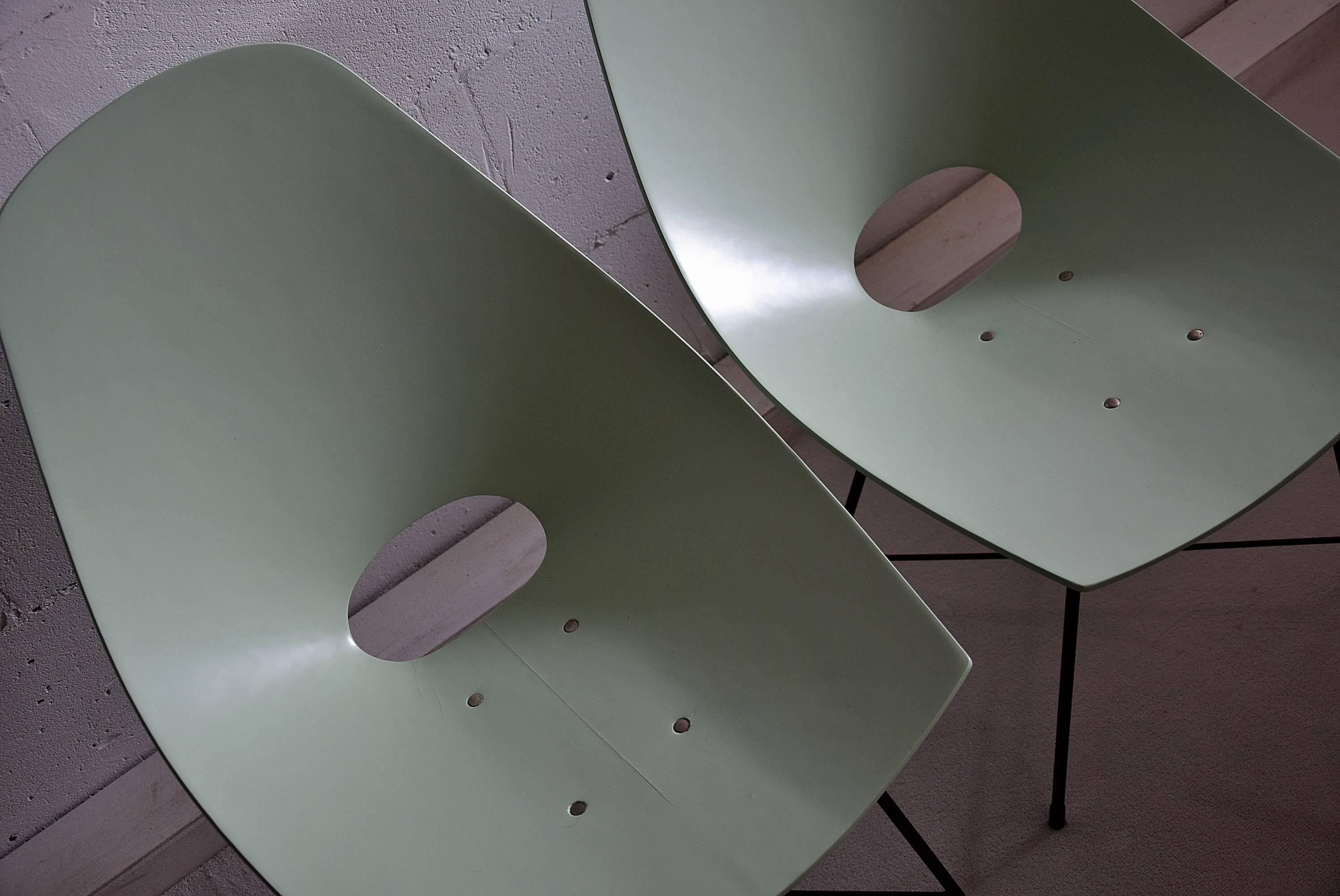 Italian Mid Century Modern Rare Prototype Set  Chairs by Augusto Bozzi