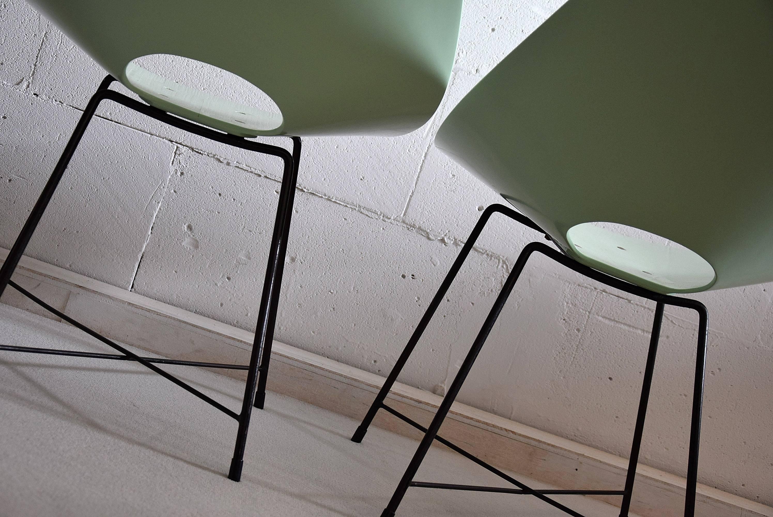 Mid Century Modern Rare Prototype Set  Chairs by Augusto Bozzi 1