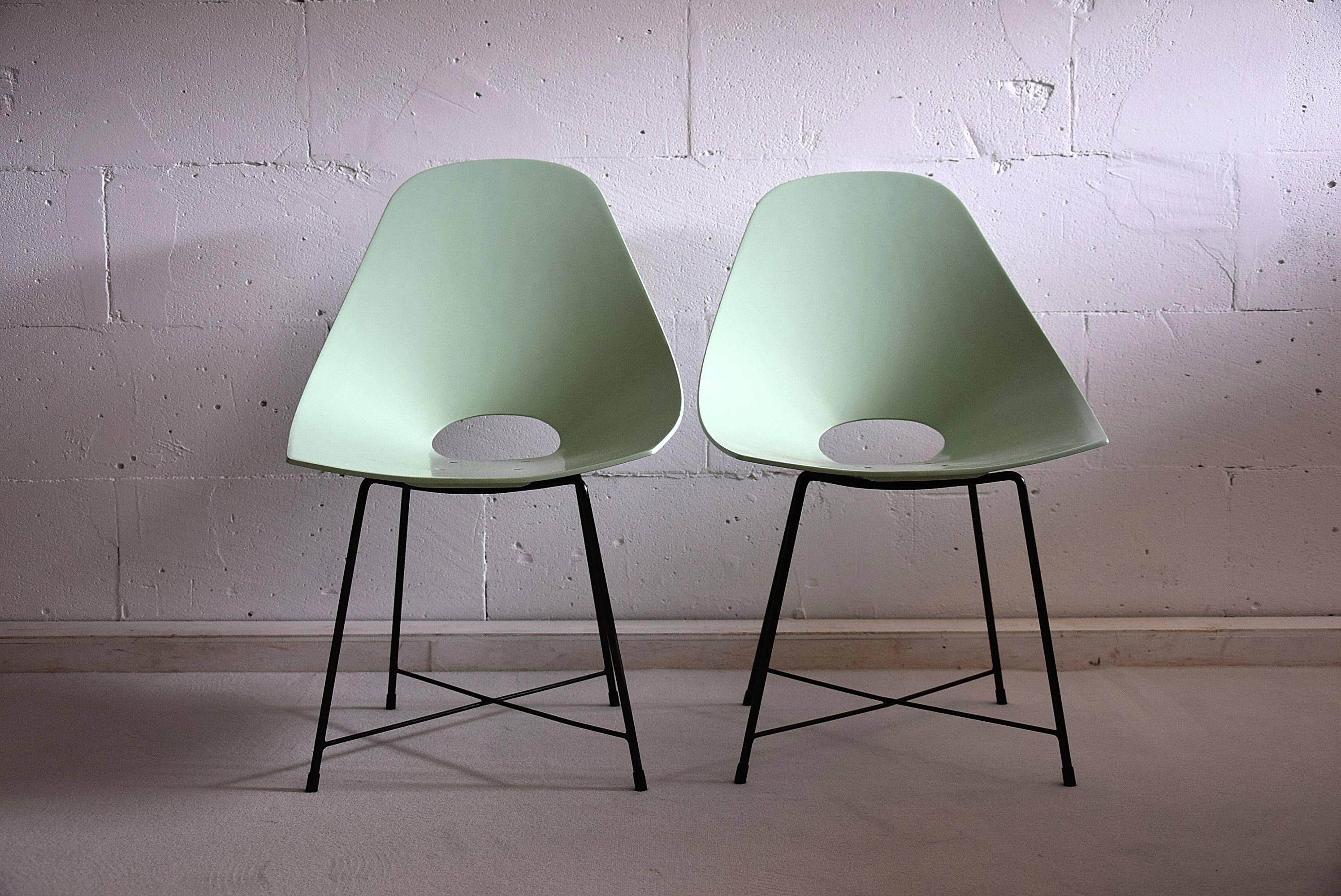 Mid Century Modern Rare Prototype Set  Chairs by Augusto Bozzi 2