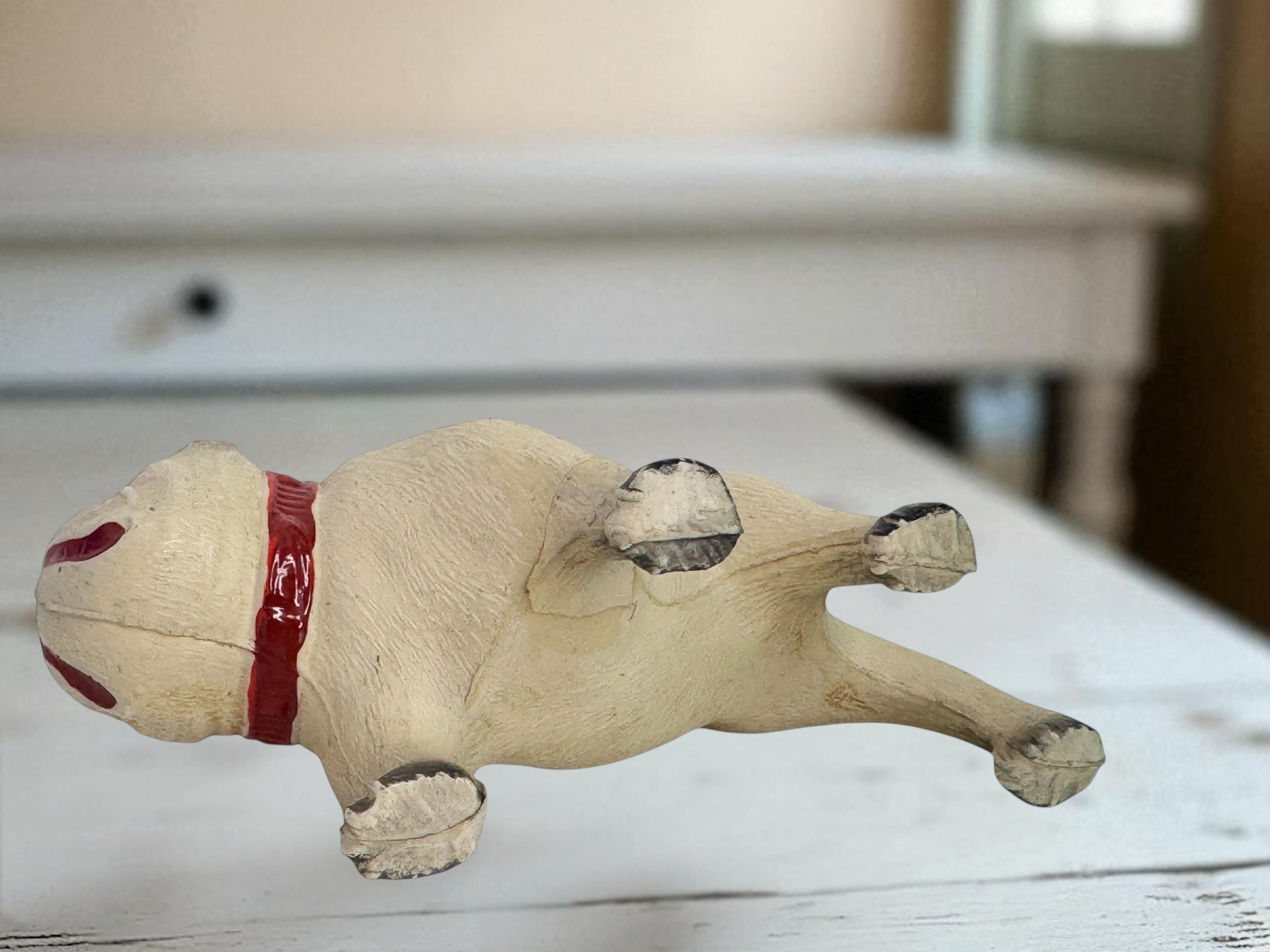 Rare Carlin Bouledogue Chien Figurine en Celluloïd vintage, France années 1920 en vente 3