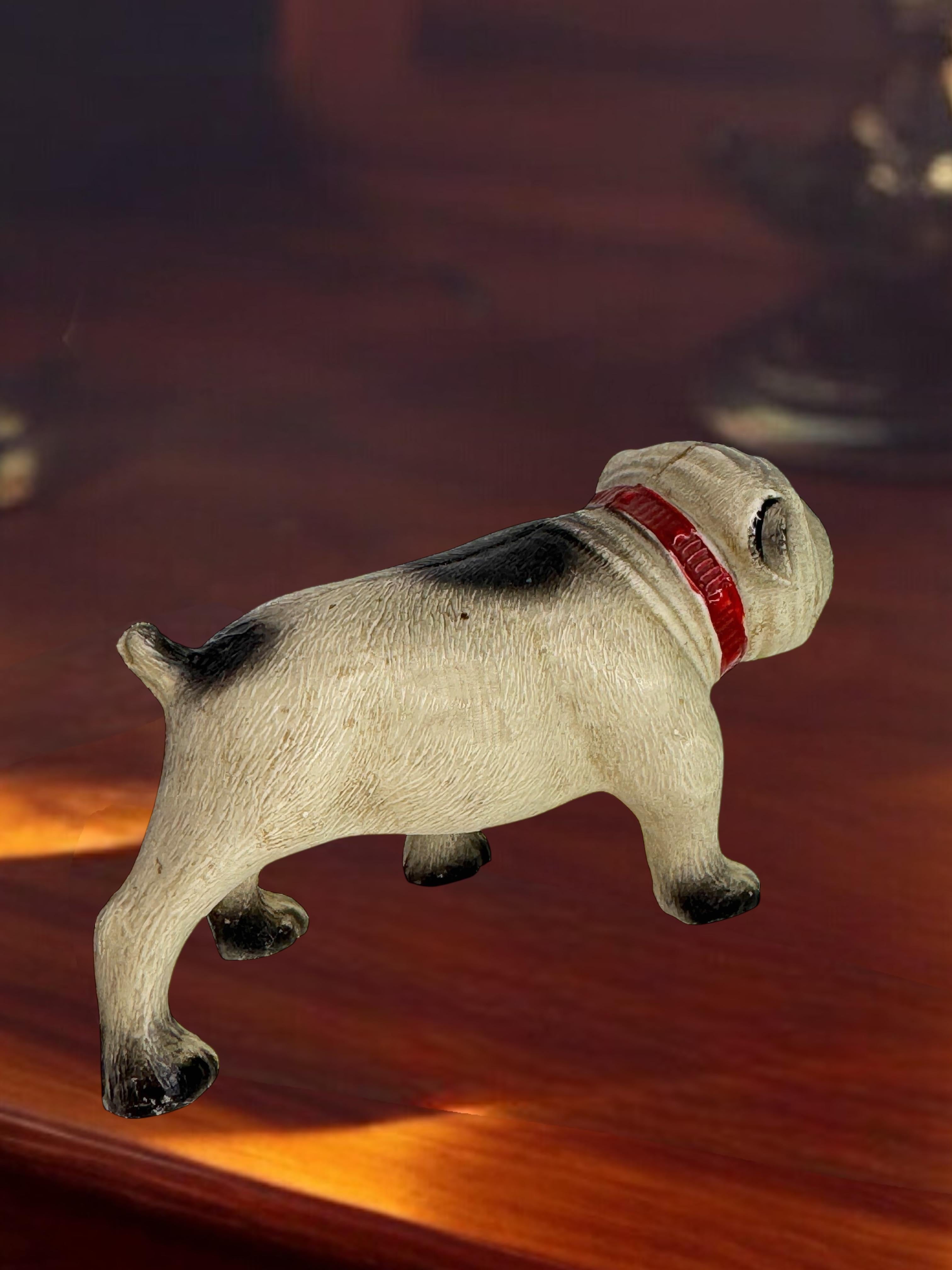 Rare Carlin Bouledogue Chien Figurine en Celluloïd vintage, France années 1920 en vente 6