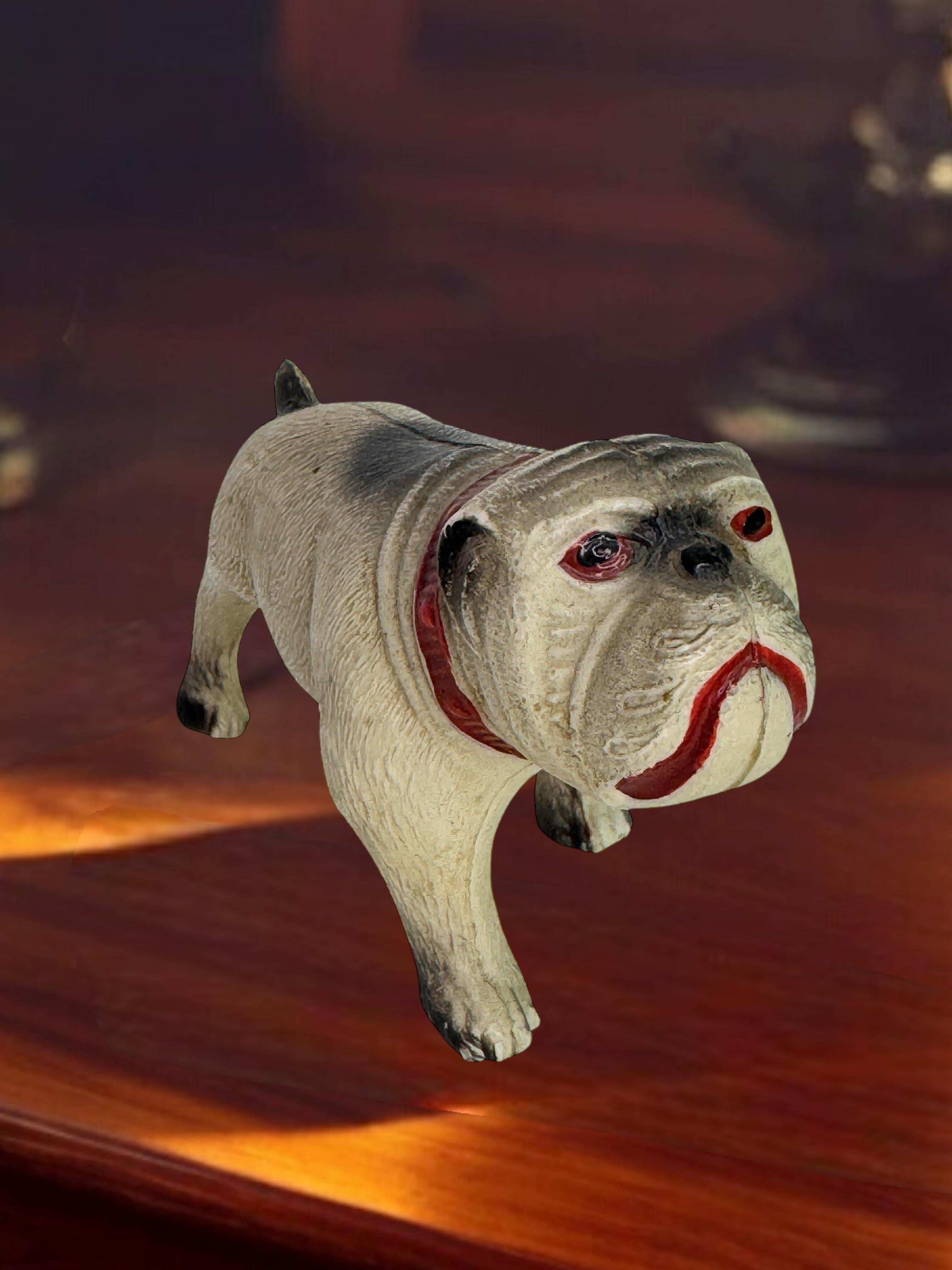 Rare Carlin Bouledogue Chien Figurine en Celluloïd vintage, France années 1920 en vente 7