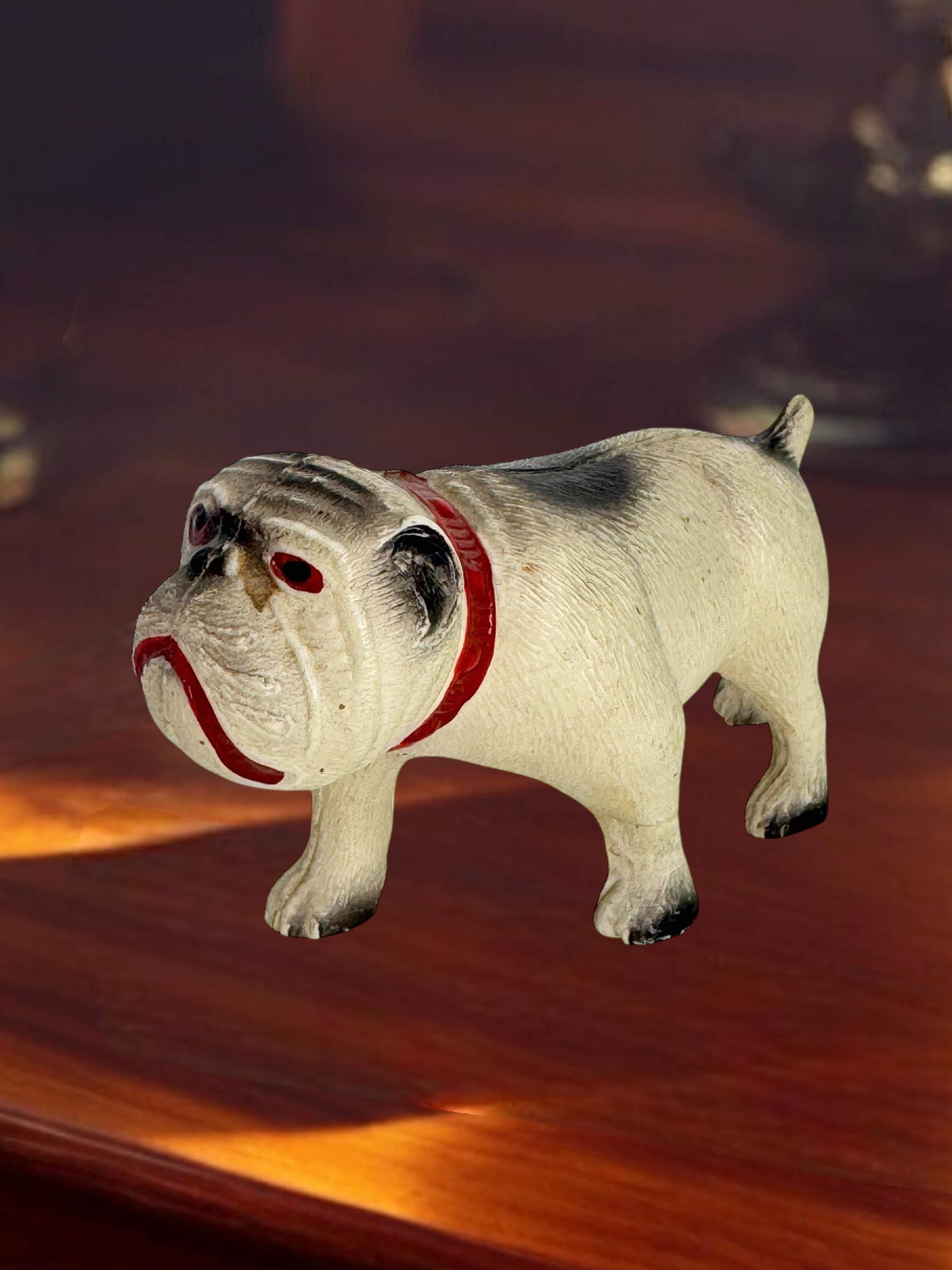 Rare Carlin Bouledogue Chien Figurine en Celluloïd vintage, France années 1920 en vente 8