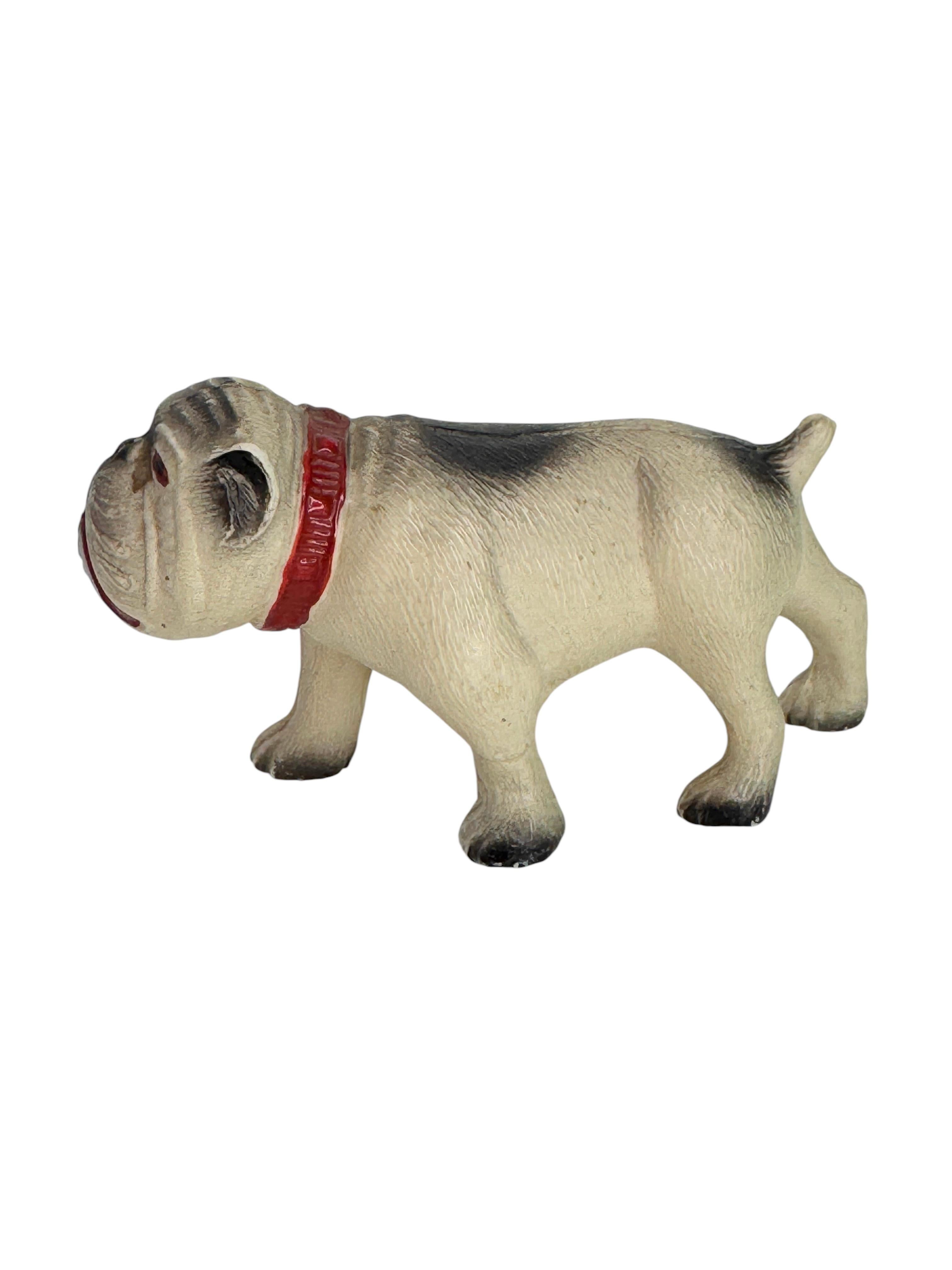 Rare Carlin Bouledogue Chien Figurine en Celluloïd vintage, France années 1920 Bon état - En vente à Nuernberg, DE