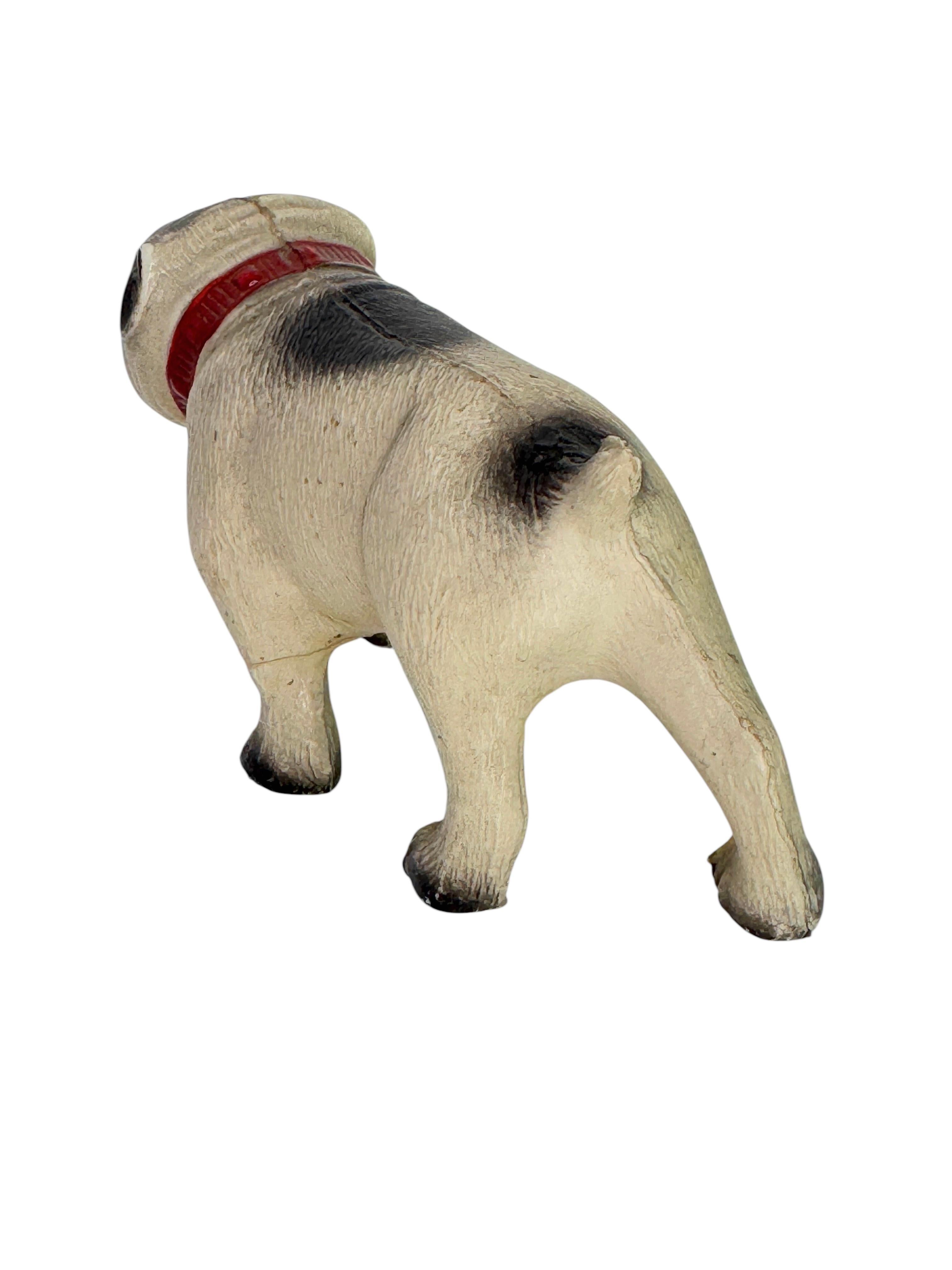 Début du 20ème siècle Rare Carlin Bouledogue Chien Figurine en Celluloïd vintage, France années 1920 en vente