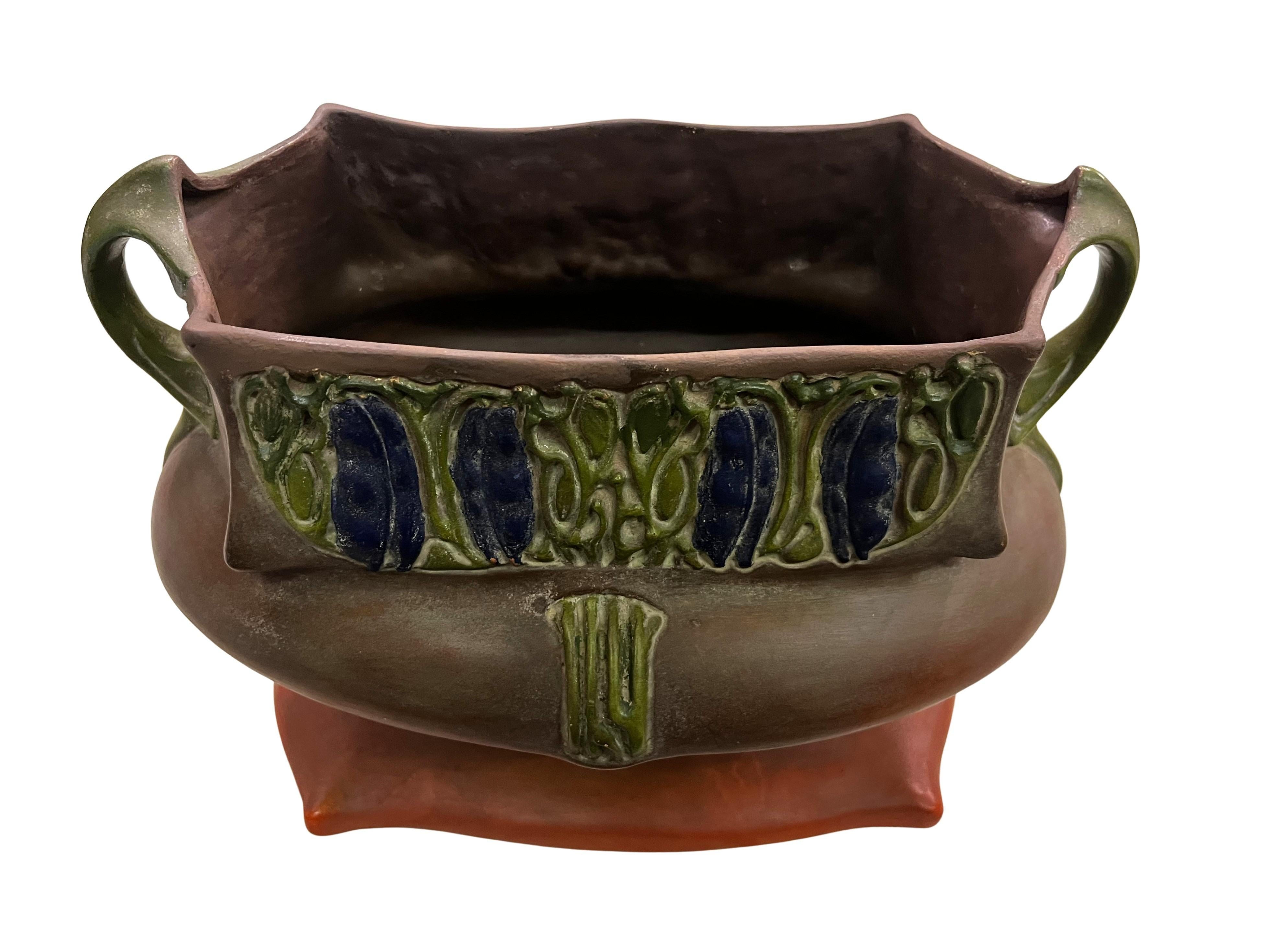 Rare jardinière de fleurs Art Nouveau Jugendstil 1900 Julius Dressler, Autriche en vente 3