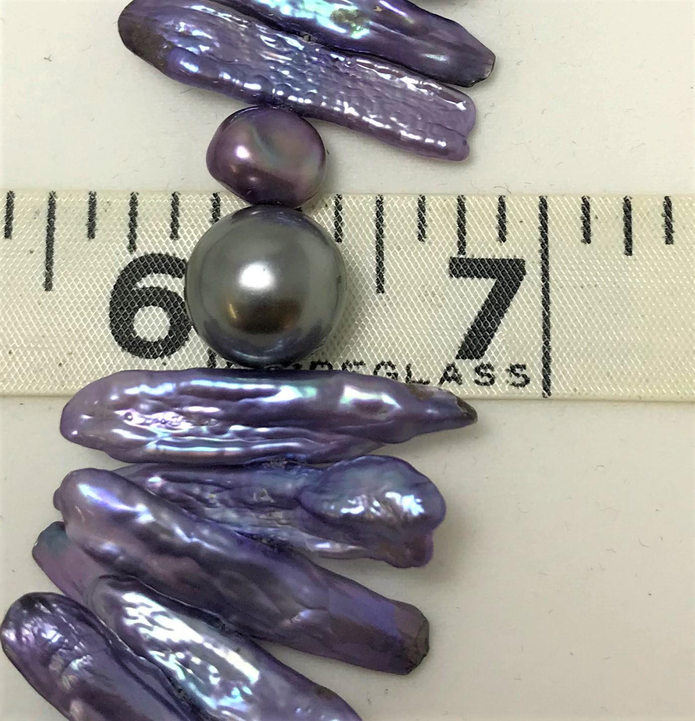 purple pearl necklaces