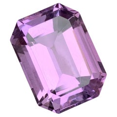Rare Purple Natural Amethyst Gemstone, 17.05 Ct Emerald Cut for Necklace Pendant
