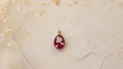 Rare Purpurin Egg Pendant with Diamonds by Anders Nevalainen, St. Petersburg