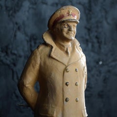 Rare Pytram Advertising Army Club Papier Mache Figure
