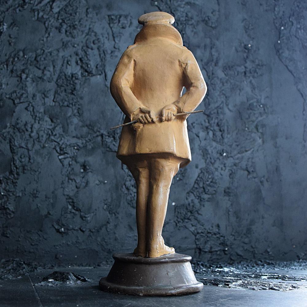Victorian Rare Pytram Advertising Army Club Papier Mache Figure