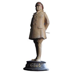 Rare Pytram Advertising Army Club Papier Mache Figure