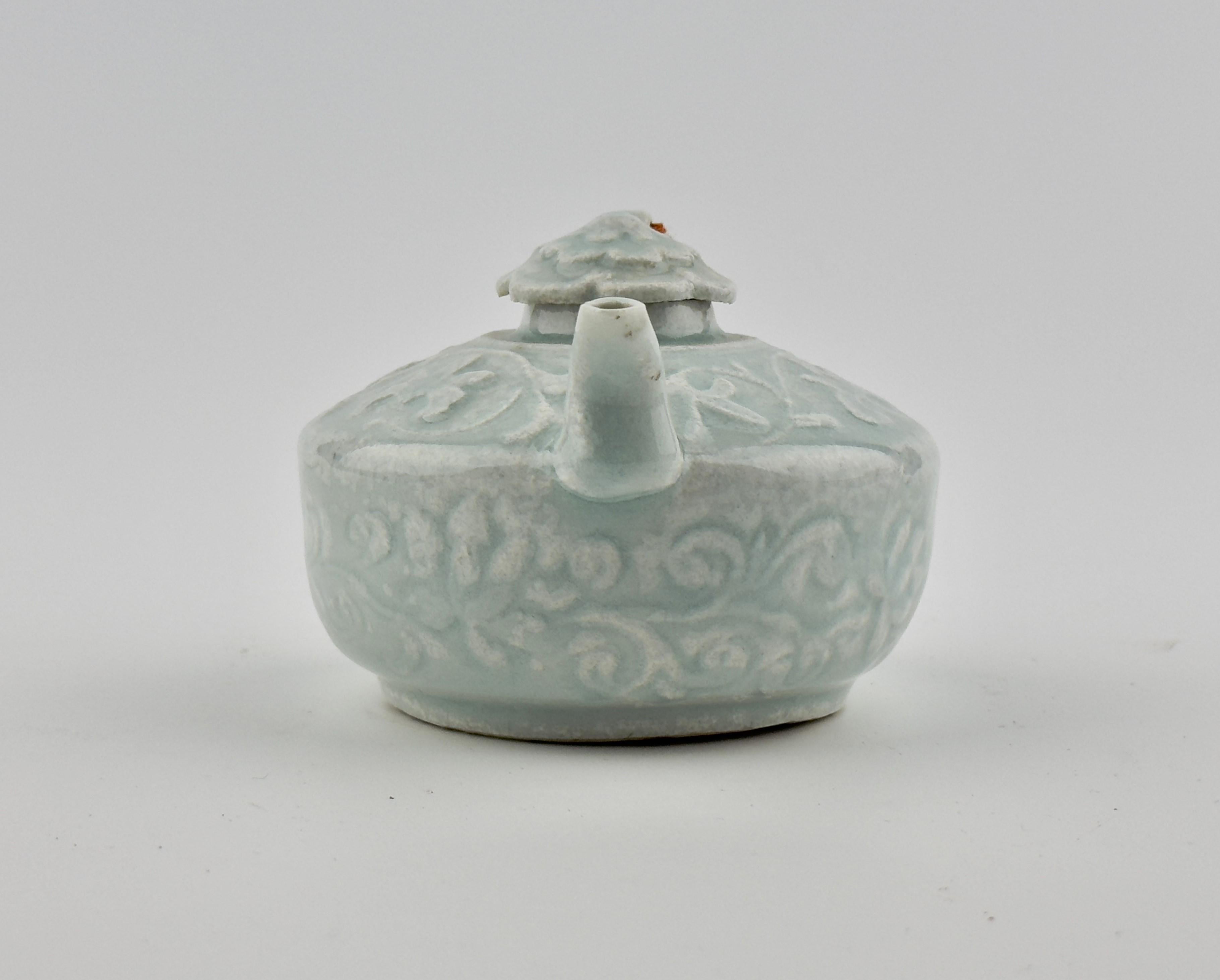 Rare Qingbai Carved Ewer, Song-Yuan Dynasty For Sale 11