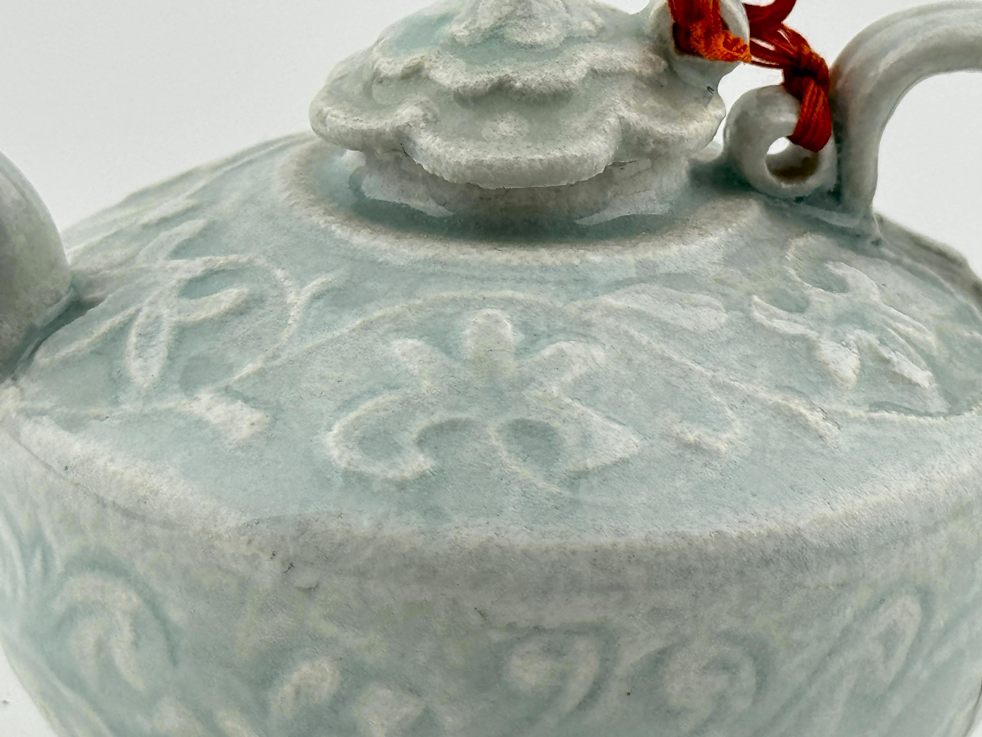 Ceramic Rare Qingbai Carved Ewer, Song-Yuan Dynasty For Sale