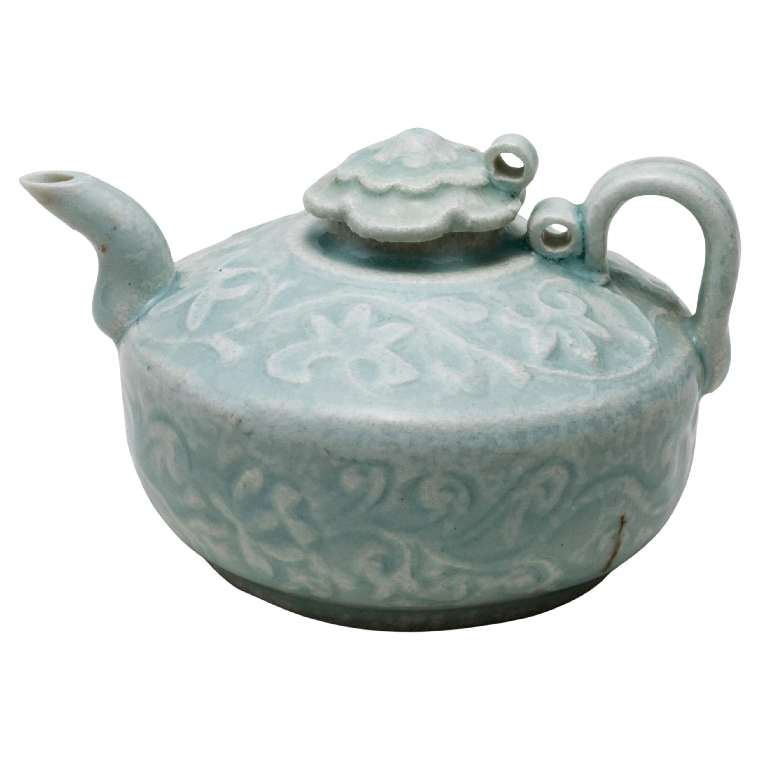 Rare Qingbai Carved Ewer, Song-Yuan Dynasty