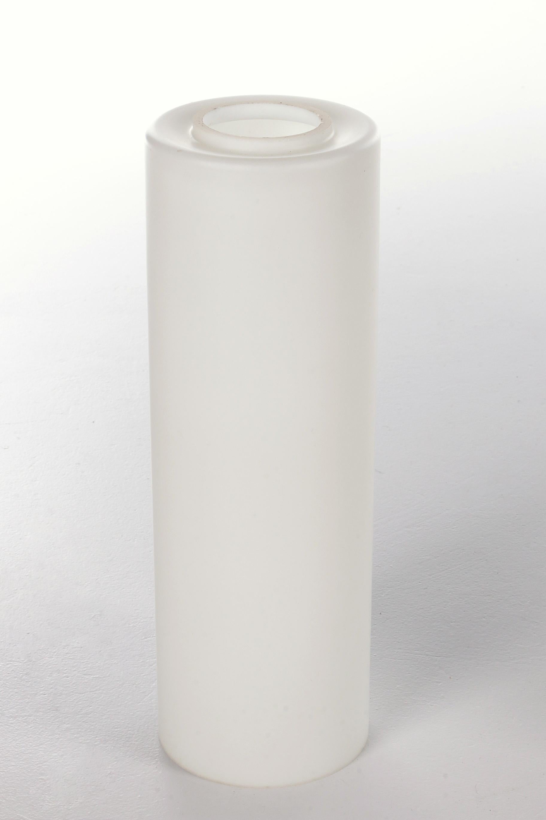 Milk Glass Rare RAAK Amsterdam milk glass tubes set of 4, Netherlands 1950 For Sale