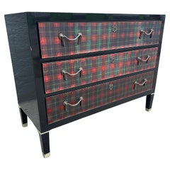 Rare commode à carreaux Ralph Lauren BROOK STREET