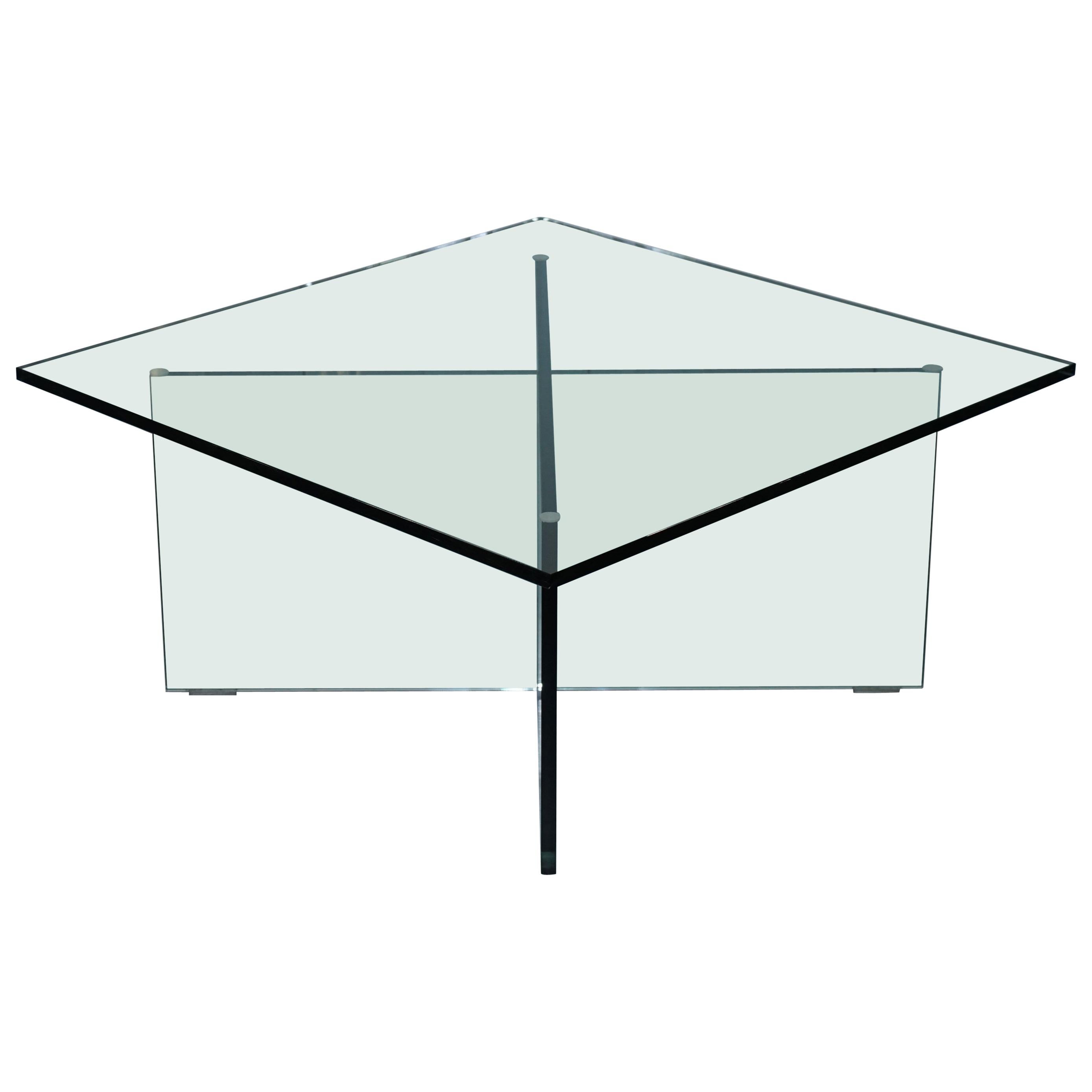 Rare Ralph Lauren Speciality Madison Ave New York Glass Cocktail Coffee Table