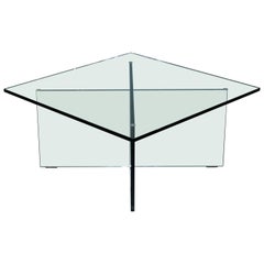 Rare Ralph Lauren Speciality Madison Ave New York Glass Cocktail Coffee Table