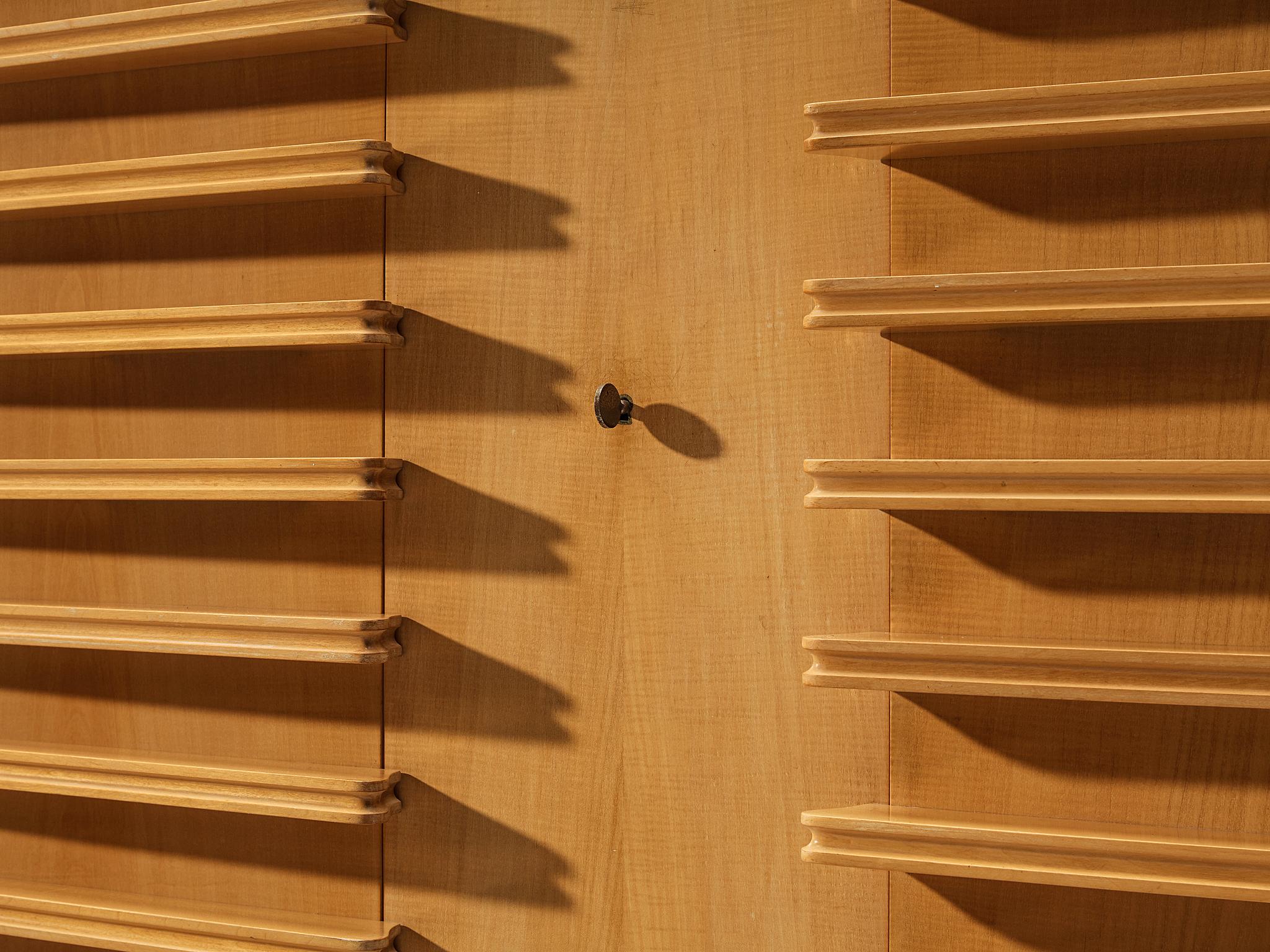 Rare Raoul Clement & R. Verot French Highboard in Sycamore For Sale 1
