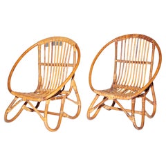 Rare Rattan Child Chairs, by Albini