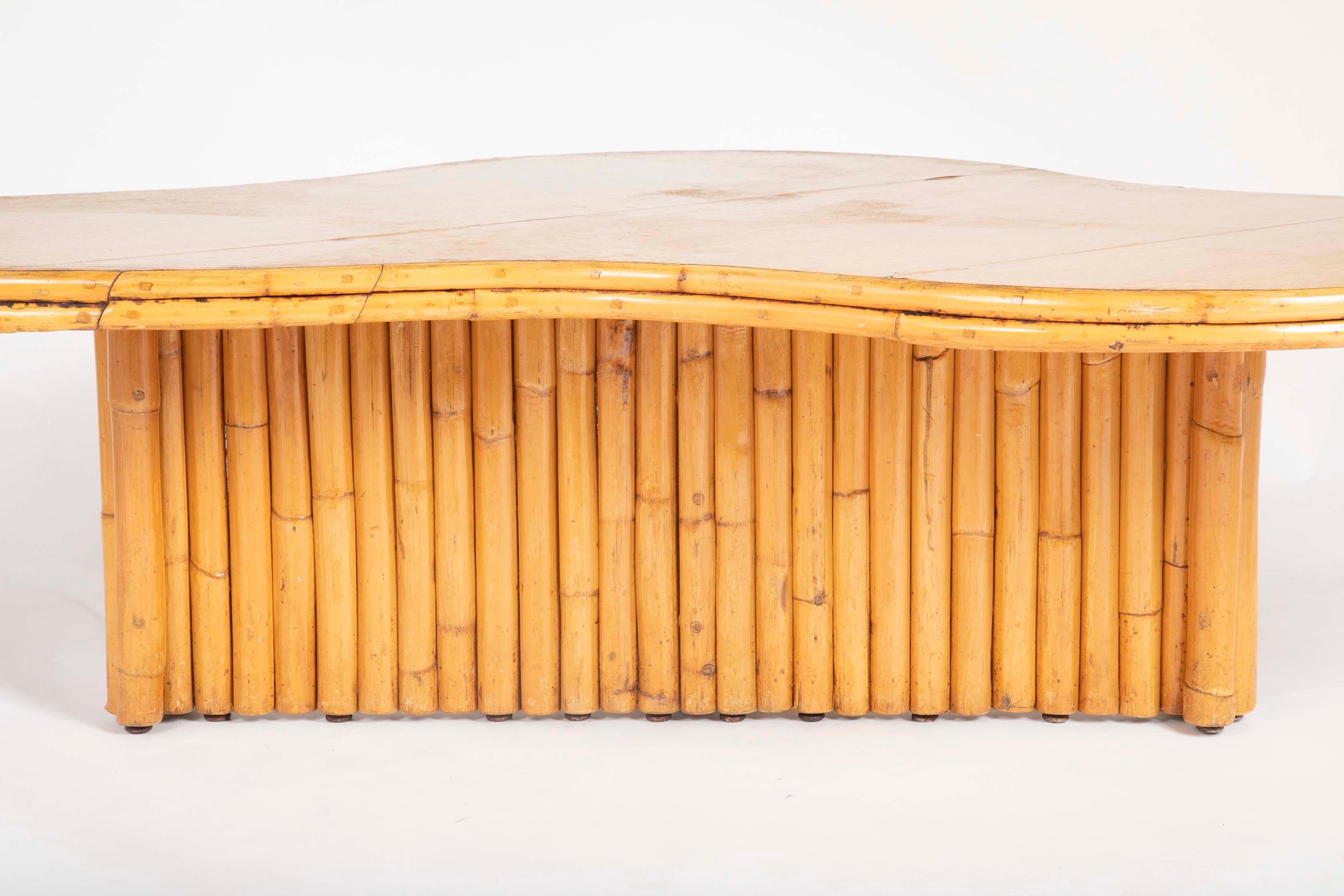 Rare Rattan Coffee Table Attributed to Paul Frankl 7