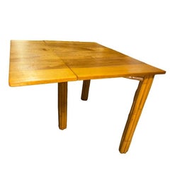 Rare Ratten 3 Gate Leg Drop Leaf Sewing Table w/ Mahogany Top