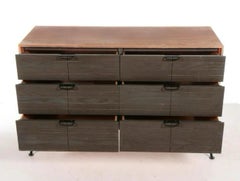 Rare Raymond Loewy for Mengel Six Drawer Dresser In White Oak