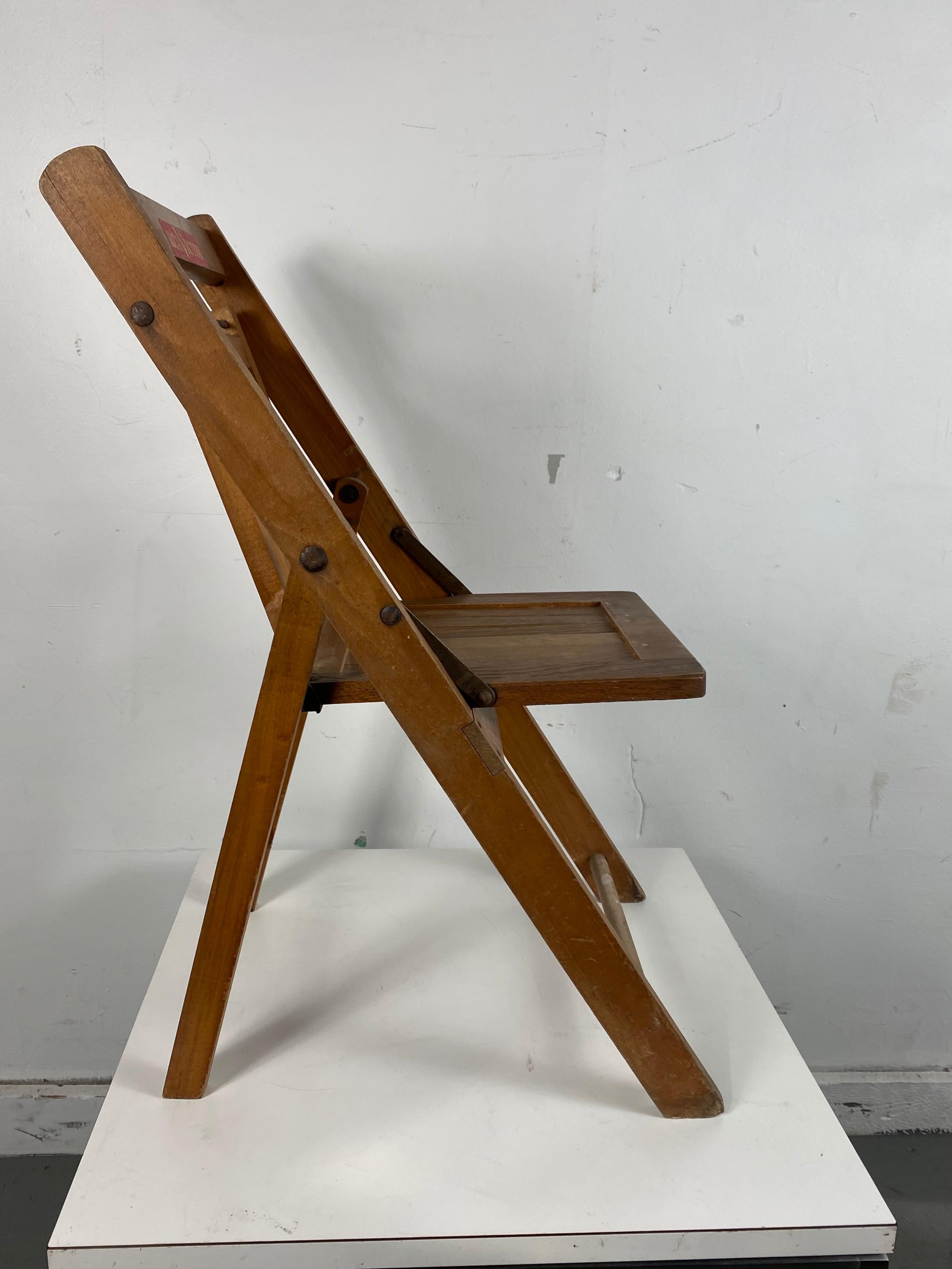 Other Rare RCA Victor Childs Folding Chair, Nipper Dog and Horn For Sale