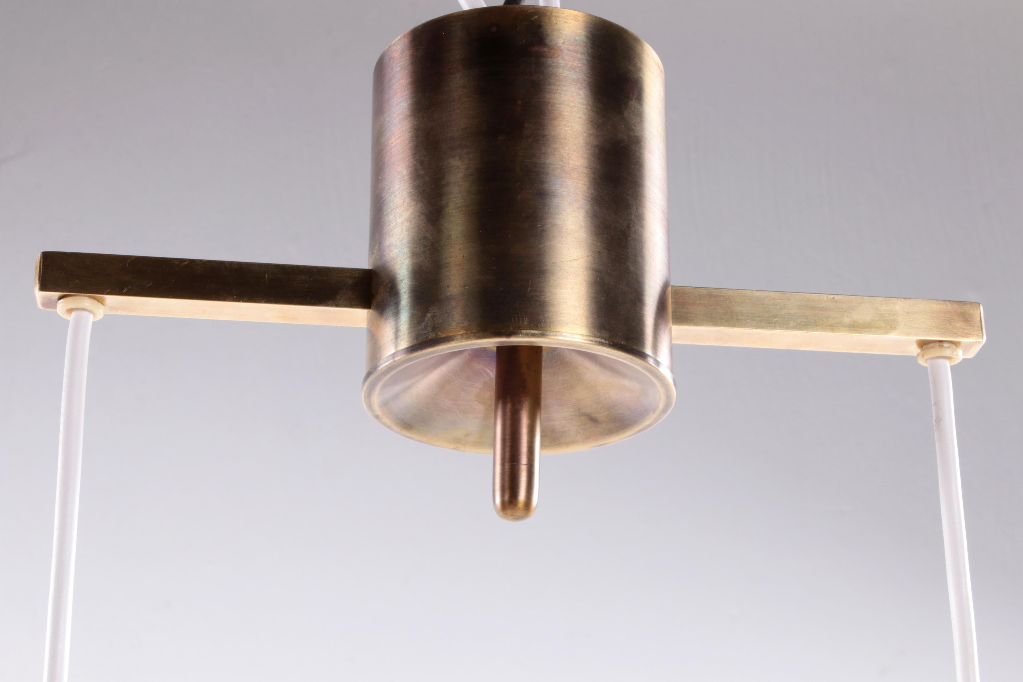 Rare Rectangular Pendant Lamp Nordlys Light by Eric Warna For Sale 8