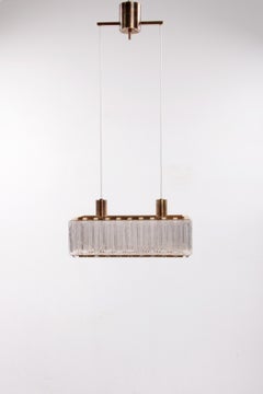 Rare Rectangular Pendant Lamp Nordlys Light by Eric Warna