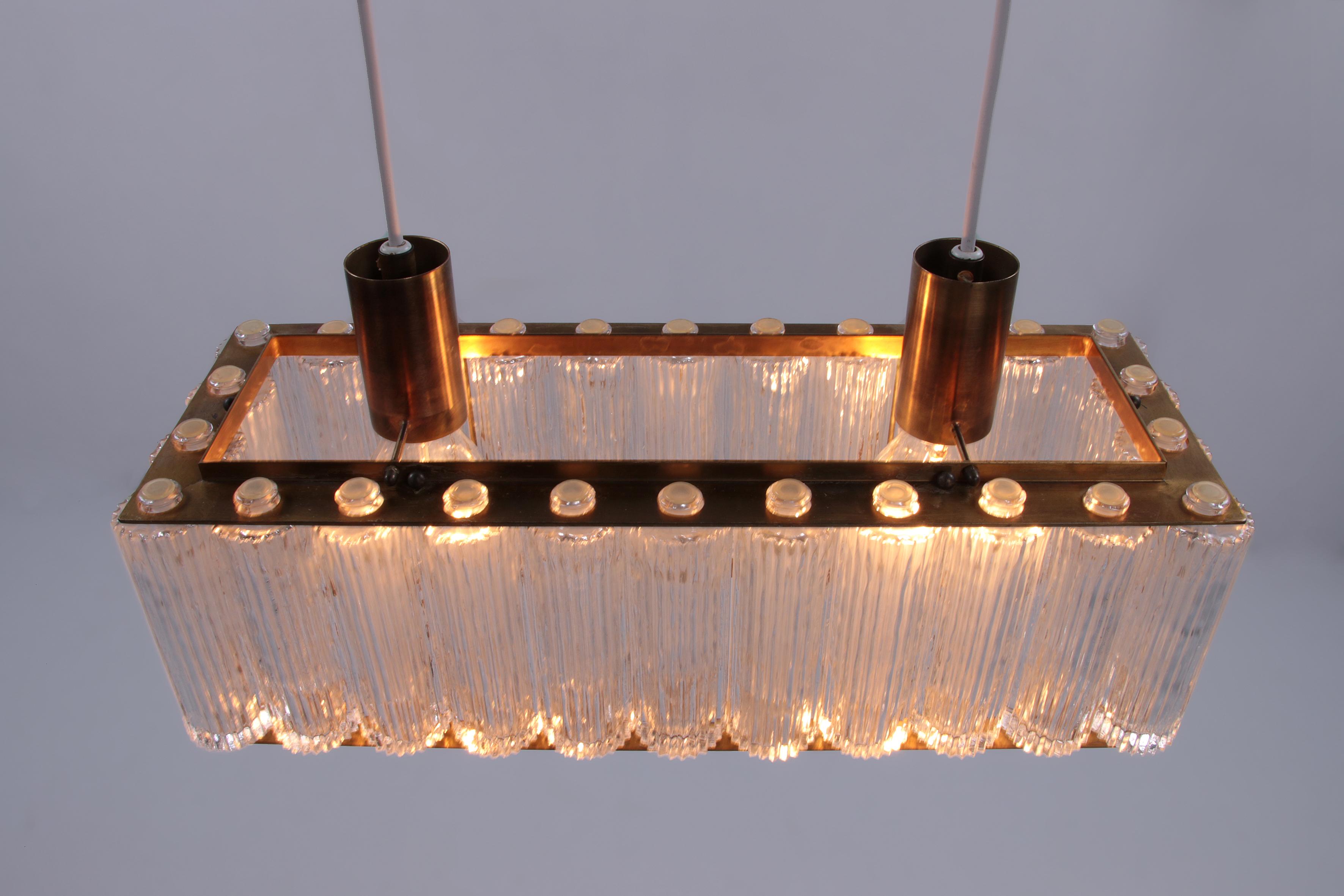 Rare Rectangular Pendant Lamp Nordlys Light by Eric Warna In Excellent Condition For Sale In Oostrum-Venray, NL