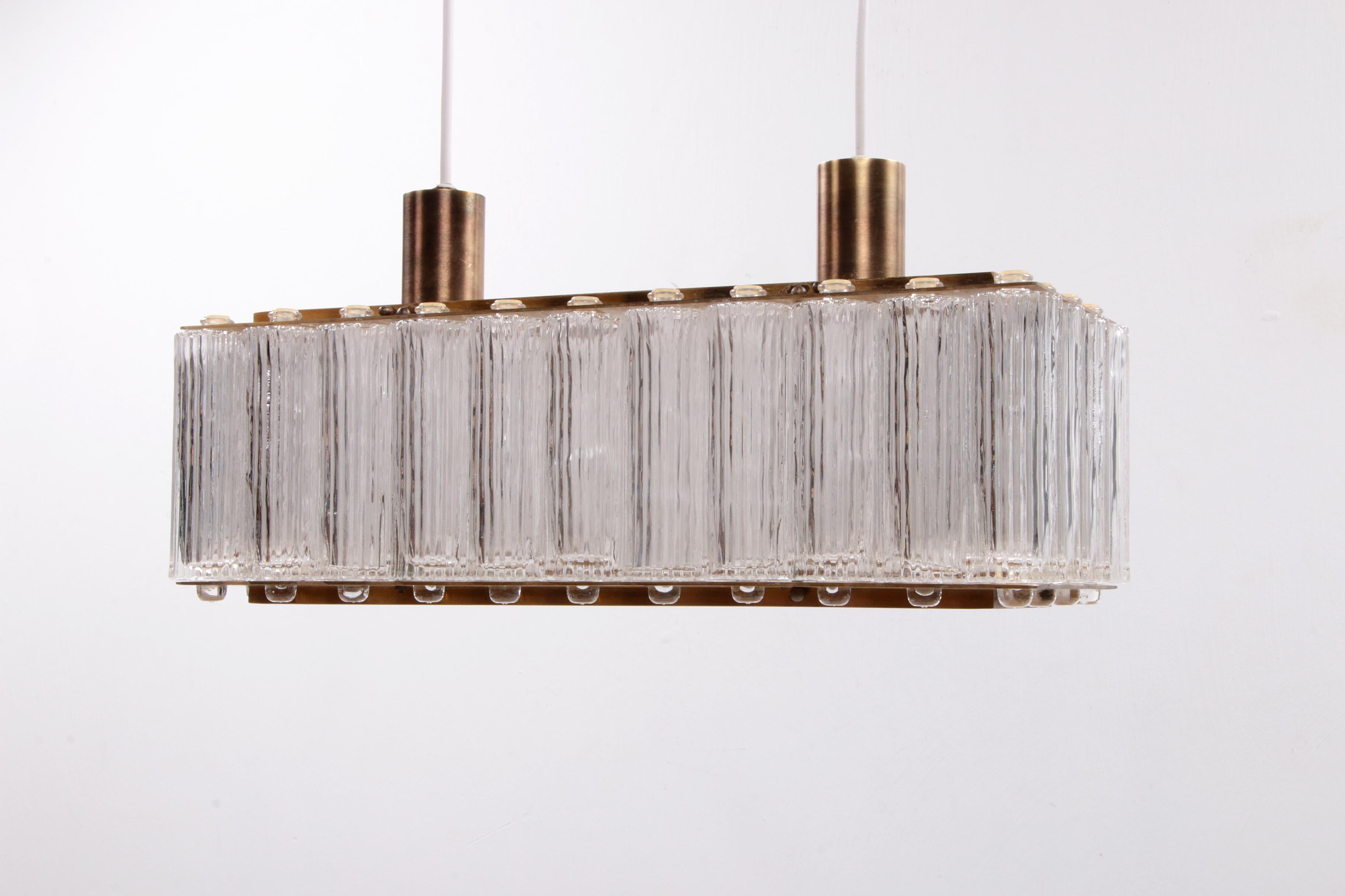Rare Rectangular Pendant Lamp Nordlys Light by Eric Warna For Sale 1