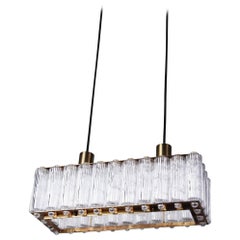 Rare Rectangular Pendant Nordlys Light by Eric Warna