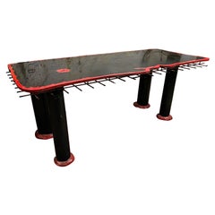 Rare Red and Black Resin "Sansone II" Dining Table by Gaetano Pesce for Cassina