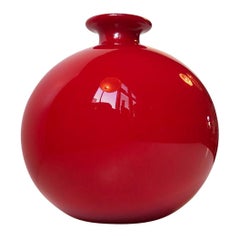Rare Red Carnaby Ball Vase by Per Lütken for Holmegaard, Denmark, 1970s