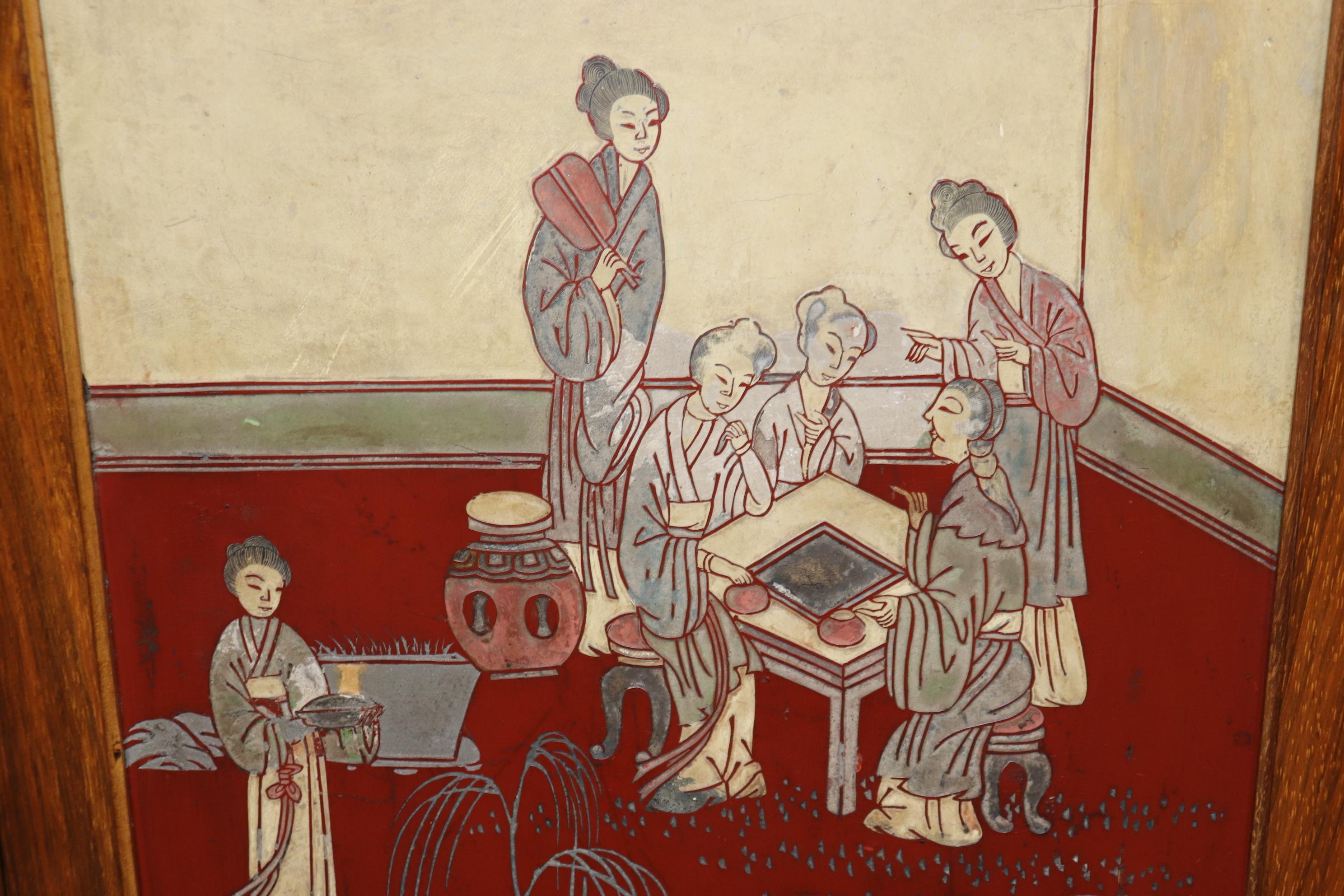 Seltene rote Chinoiserie Coromandel lackiert Nussbaum Französisch trocken Bar Liquor Kabinett im Angebot 5