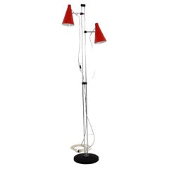 Vintage Rare Red Floor Lamp by Lidokov, 1960s