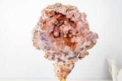 Rare Red Pink Amethyst Geode with Superb Red and Pink Galaxy Druzy