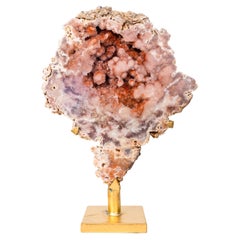 Rare Red Pink Amethyst Geode with Superb Red and Pink Galaxy Druzy