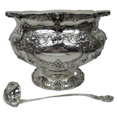Rare Reed & Barton Francis I Sterling Silver Punchbowl with Ladle
