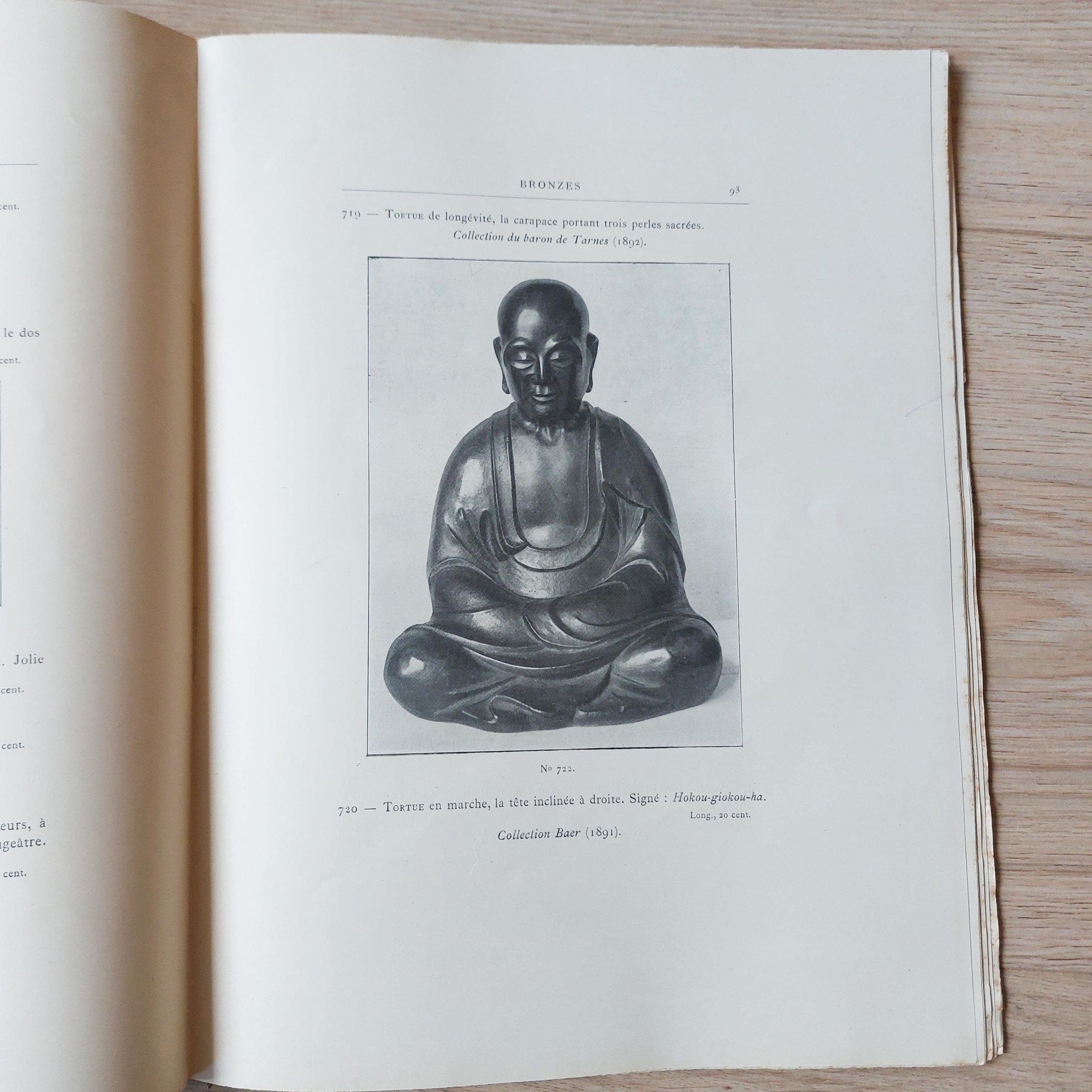 Rare Reference Book Japanese Chinese Art - Collections Jean Dollfus, 1912 In Good Condition For Sale In Amsterdam, Noord Holland