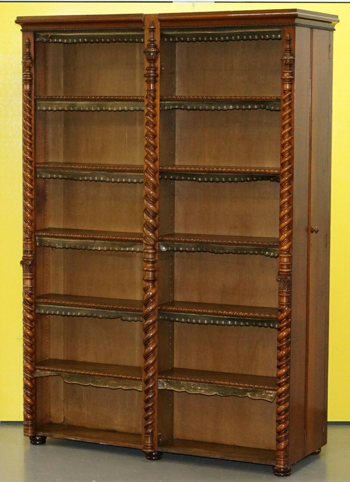 We are delighted to offer for sale this very rare original Regency period solid mahogany Library bookcase with built in twin back cupboards for hanging coats.

 I have honestly never seen another bookcase like this, it is exceptionally rare, the