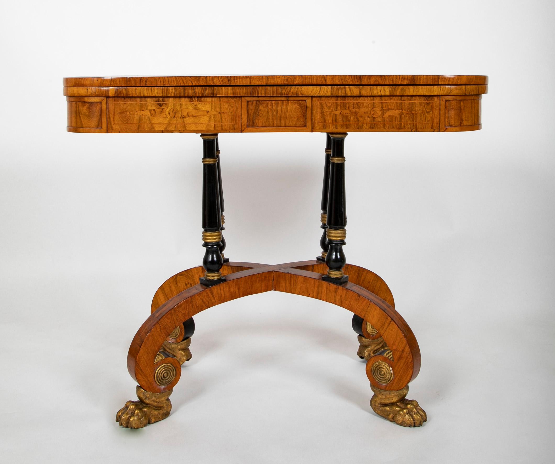 Early 19th Century Rare Regency Pair of Games Tables For Sale