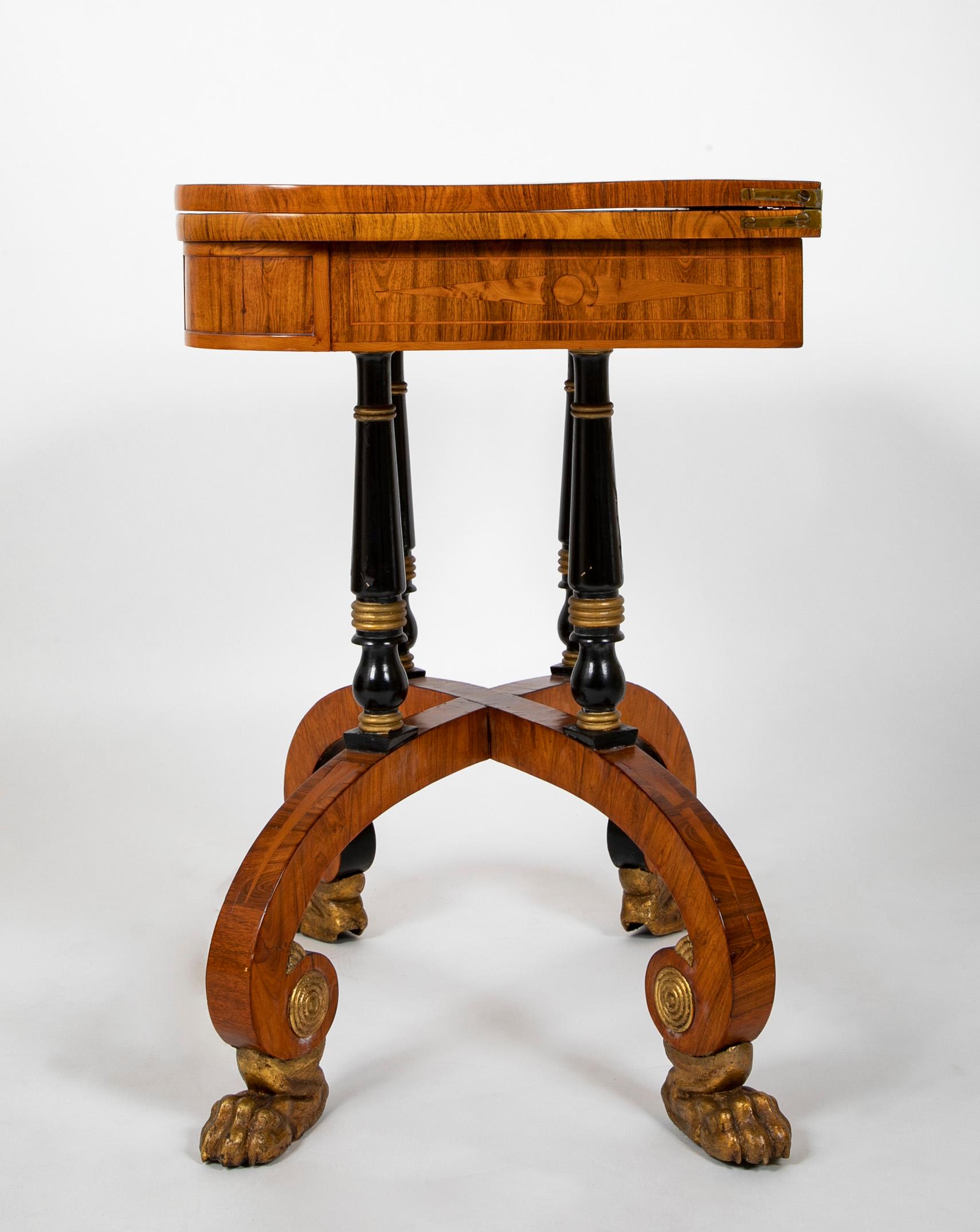 Rare Regency Pair of Games Tables For Sale 2