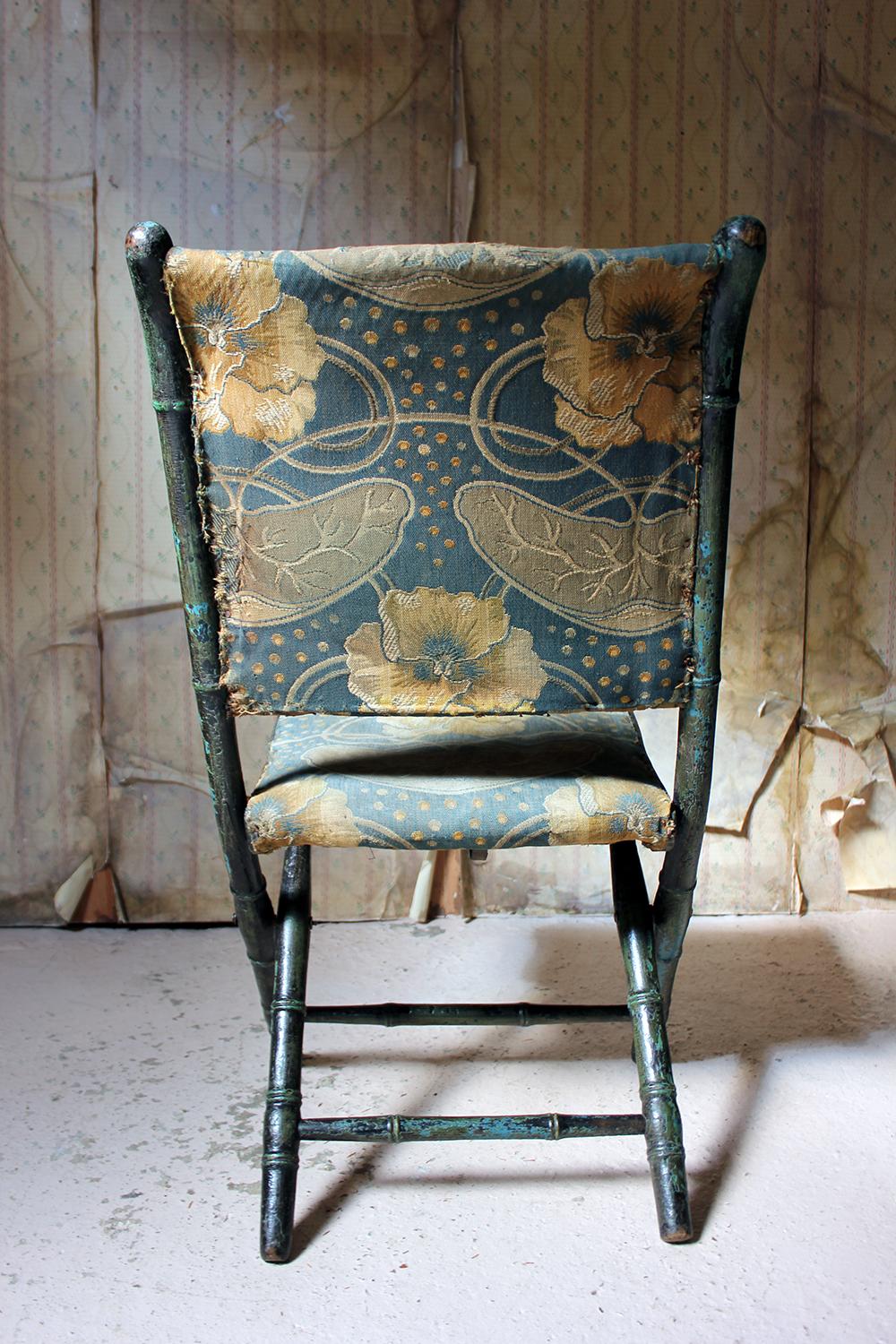 Rare Regency Period Faux Bamboo Folding Campaign Chair, circa 1815 4