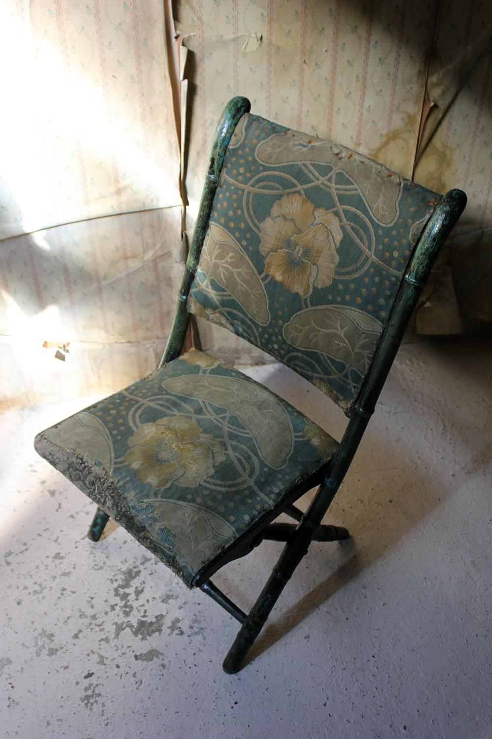 Rare Regency Period Faux Bamboo Folding Campaign Chair, circa 1815 8