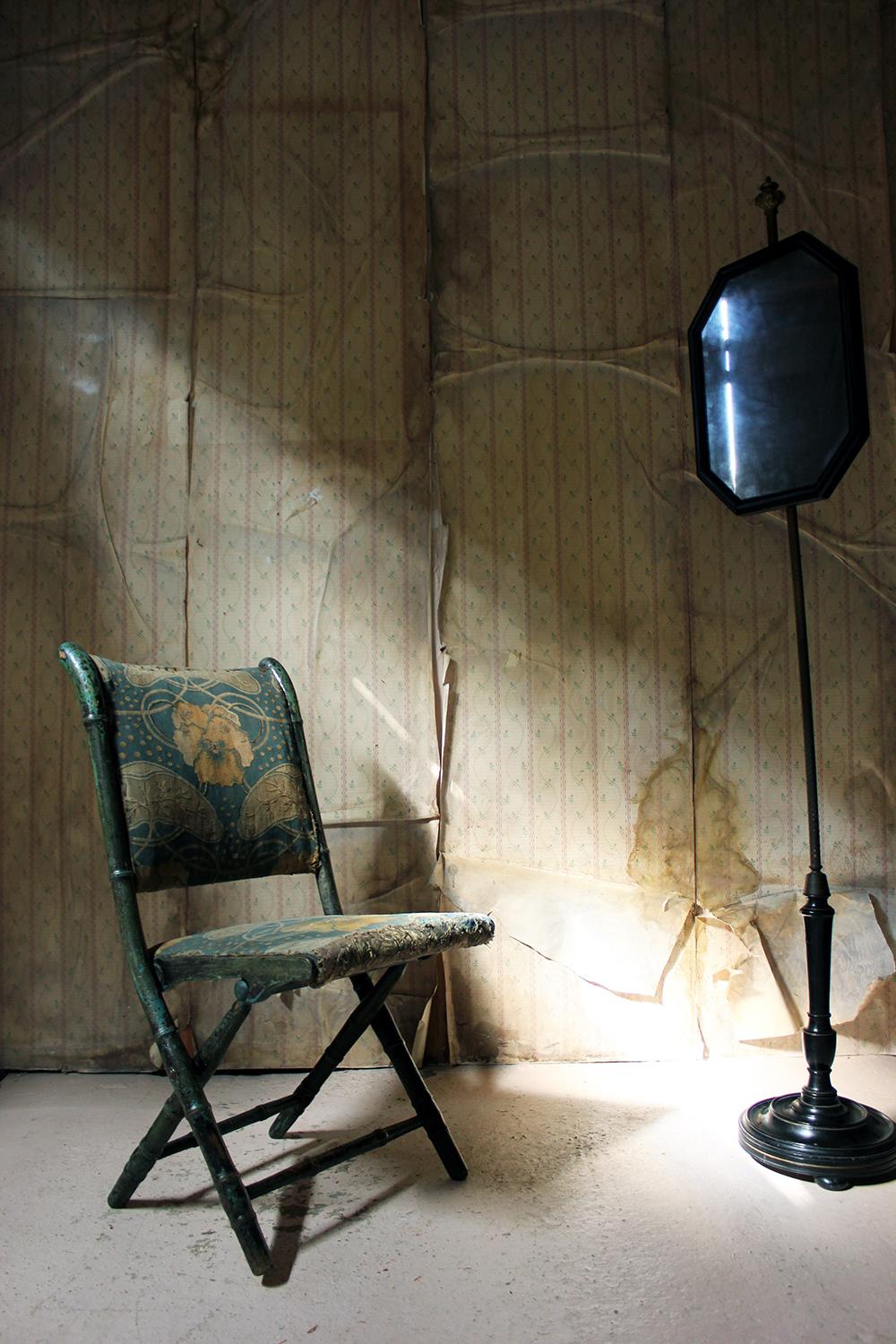 Rare Regency Period Faux Bamboo Folding Campaign Chair, circa 1815 13