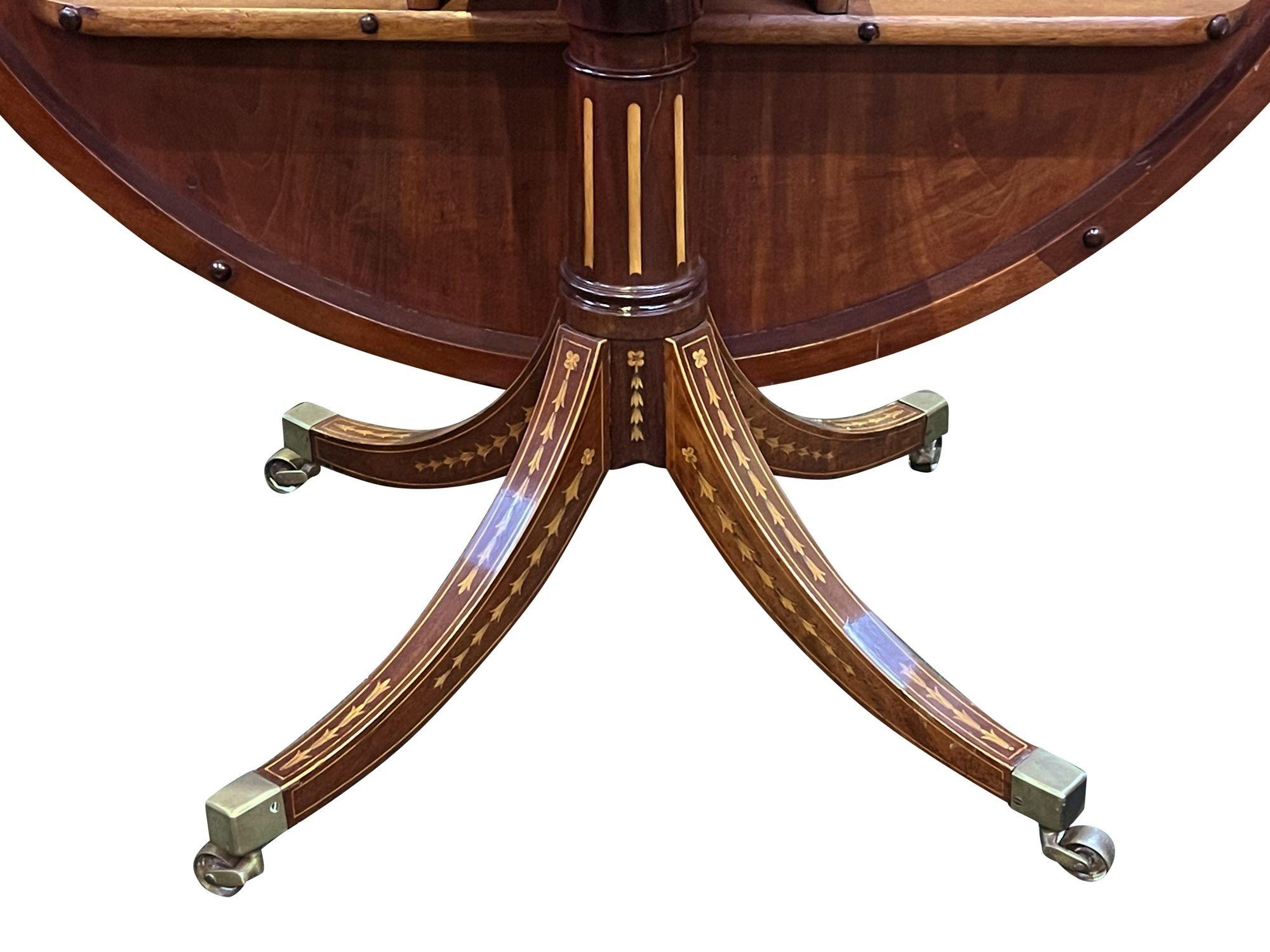 19th Century Rare Regency period Marquetry inlaid centre table For Sale