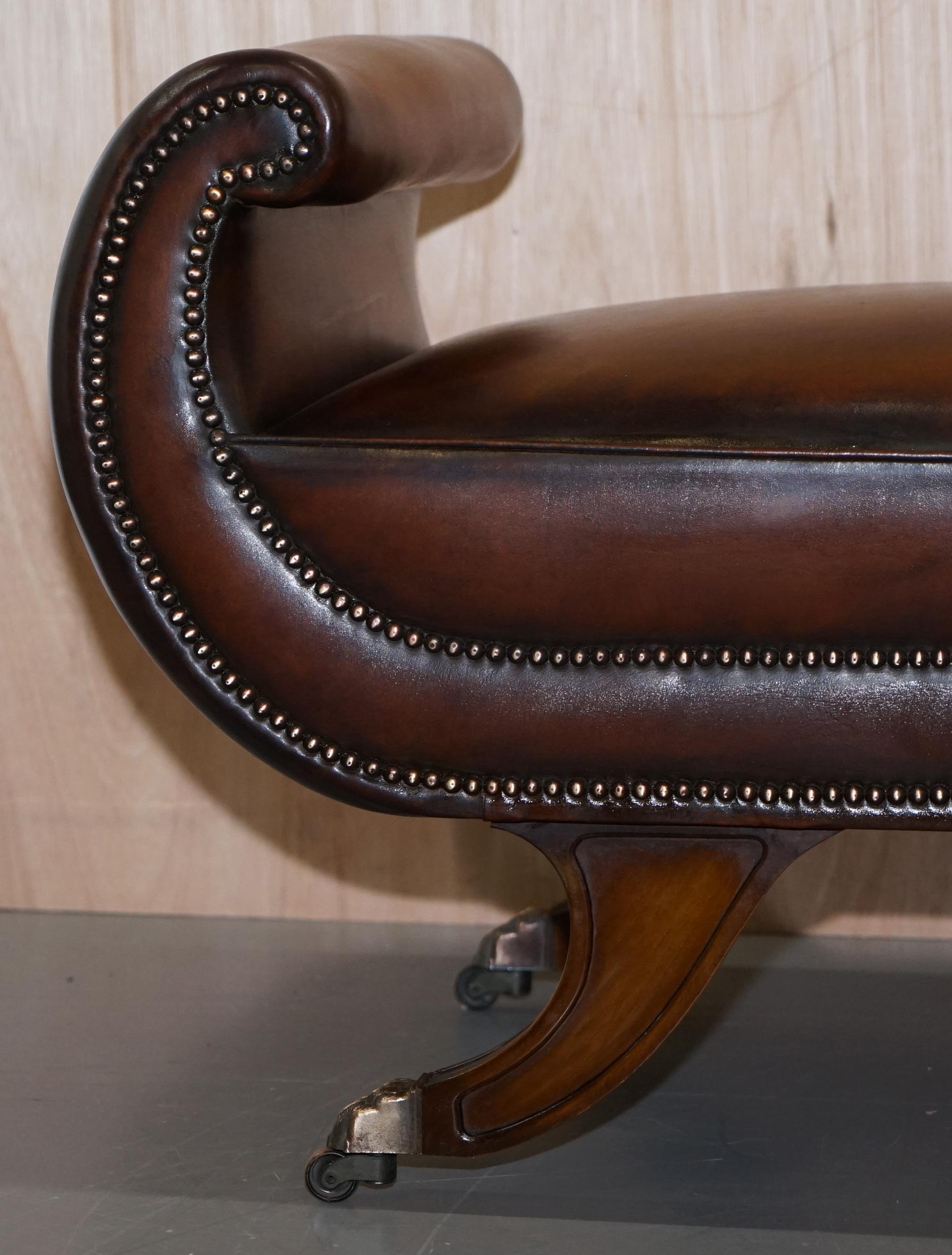 leather window bench